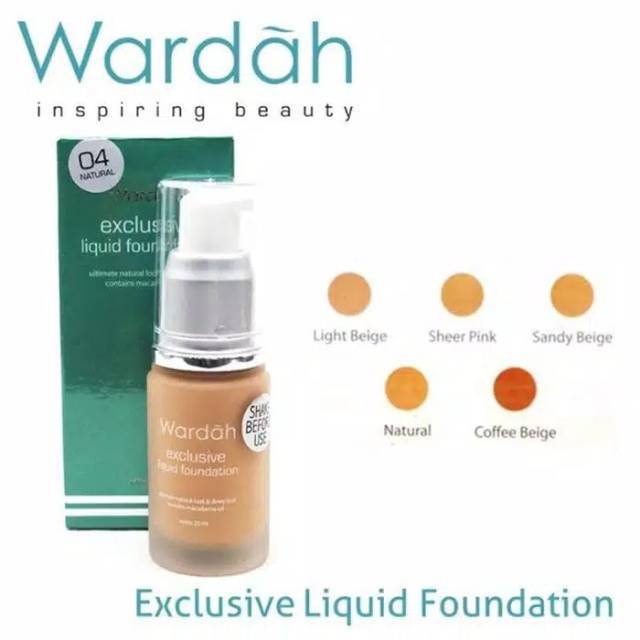 Wardah Exclusive Liquid Foundation 20ml