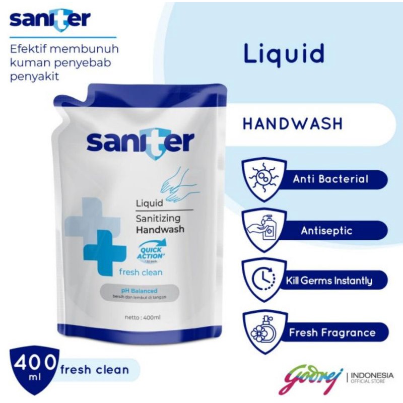 saniter hand wash refill 400ml