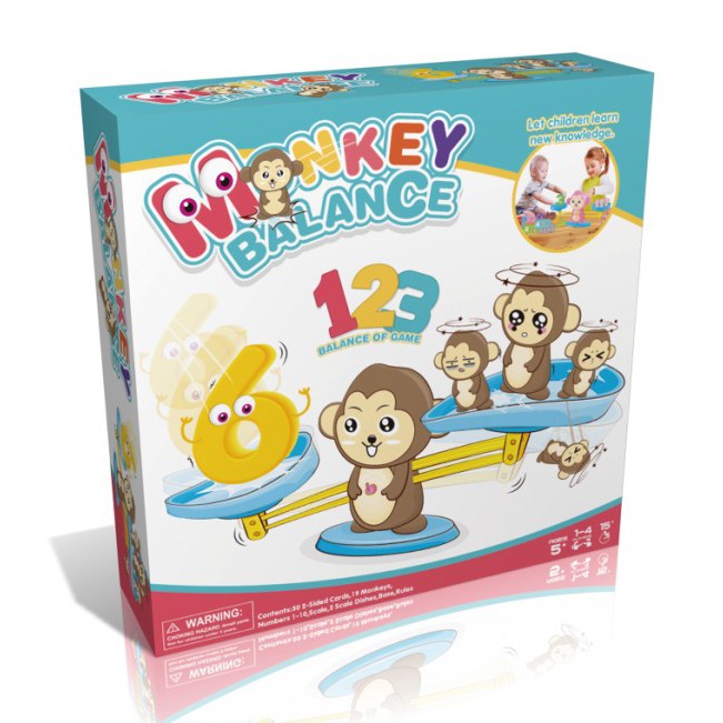 RESTOCK  !!!! Balance Game Monkey (Pink / Brown)