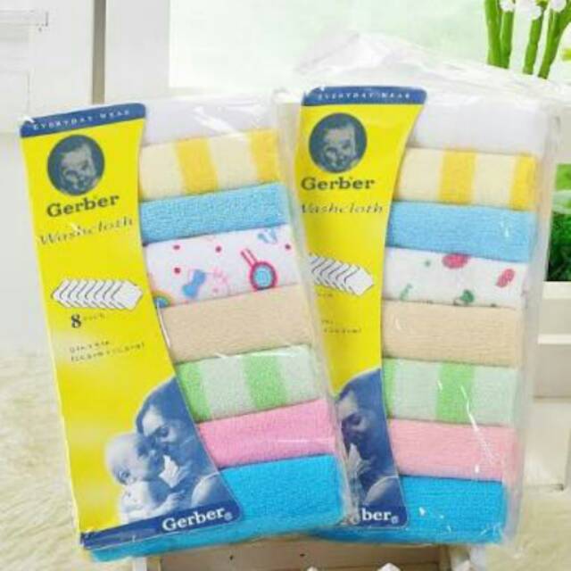 Gerber Washcloth 8in 1 Saputangan