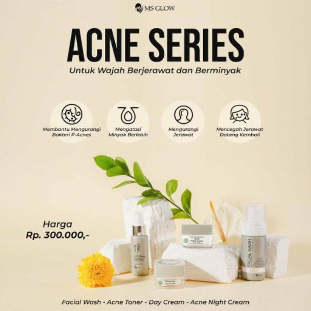 PAKET ACNE SERIES MS GLOW