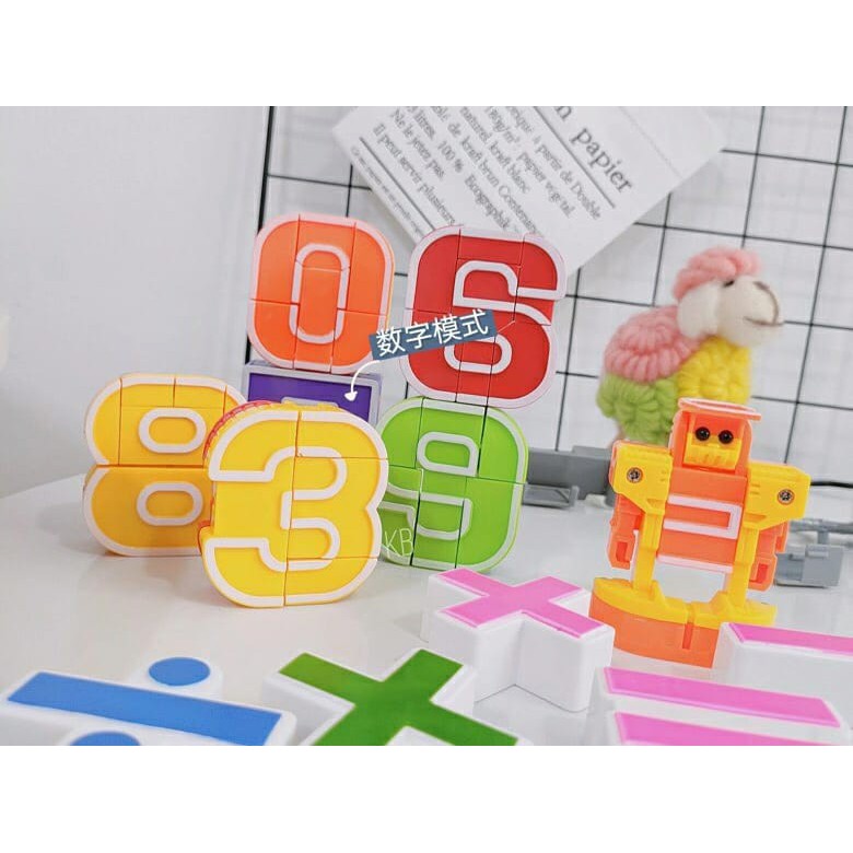 [LIMTOYS] Numeric robot mainan number transform