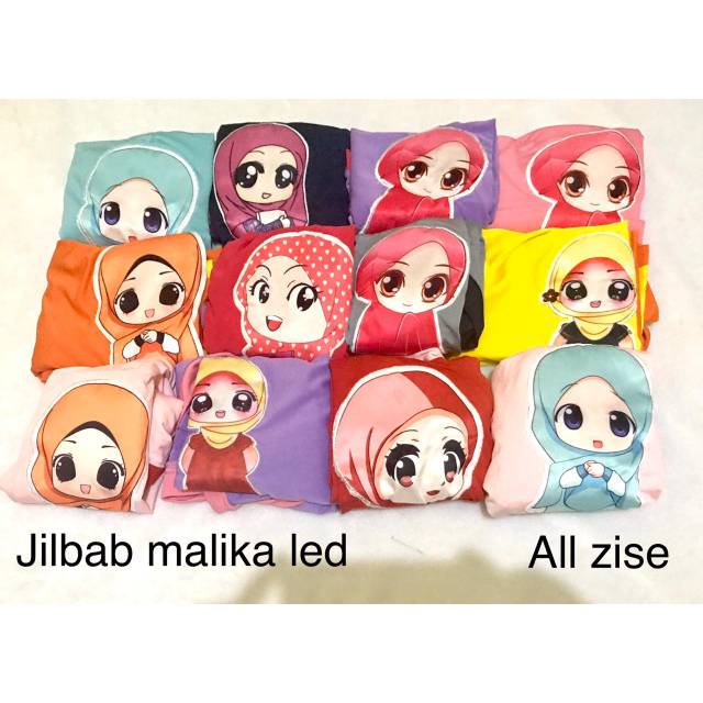 Jilbab malika LED