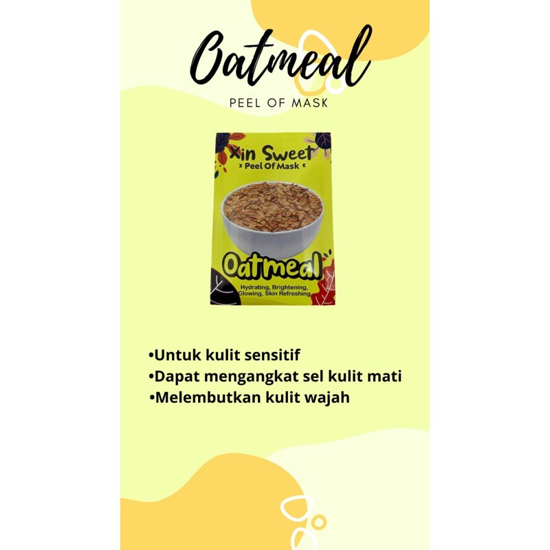 xin sweet oatmeal
