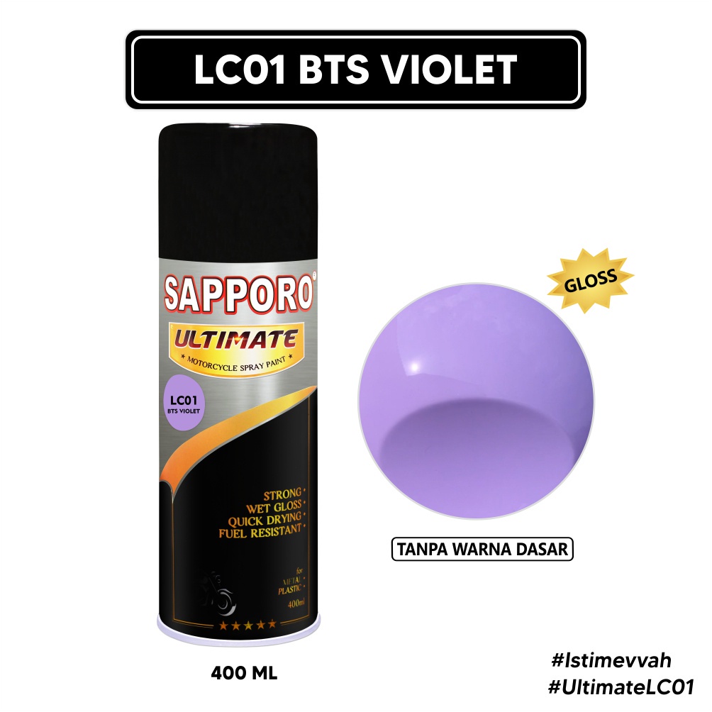 Sapporo Ultimate LC01 BTS Violet/Cat Semprot Terbaik