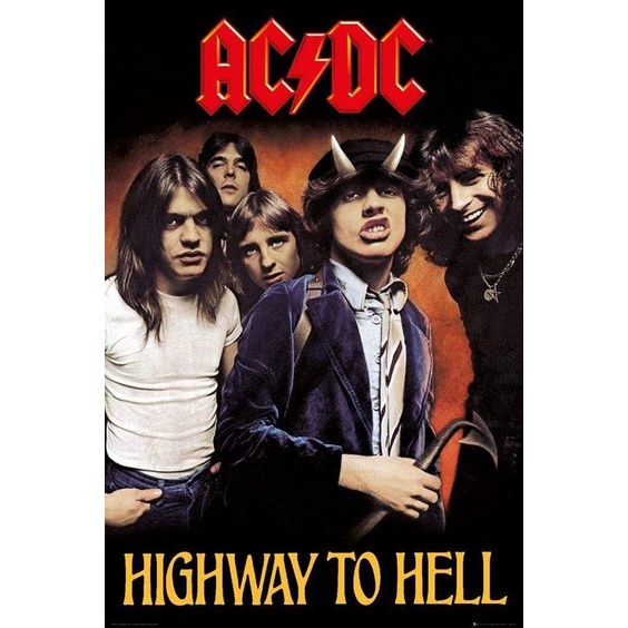 POSTER DINDING AC/DC (BISA CUSTOM GAMBAR)