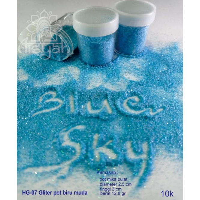 Glitter Biru Muda ( 12,8 gram )