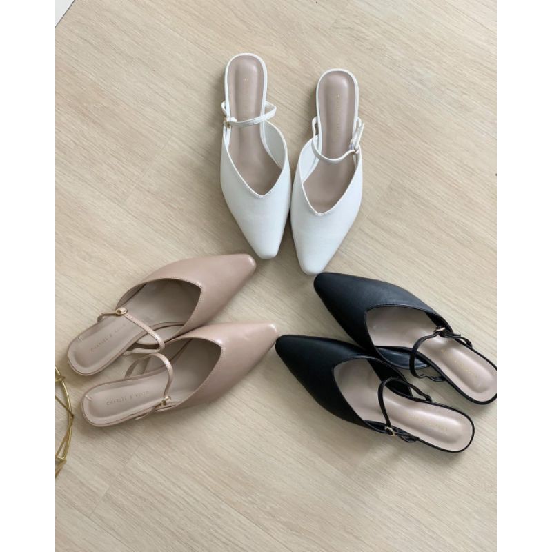 CK V-Cut Mary Jane Mules