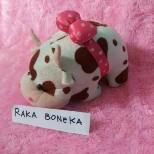 Boneka sapi pita uk S