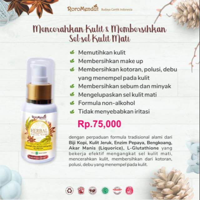 FACIAL WASH CAIR ROROMENDUT