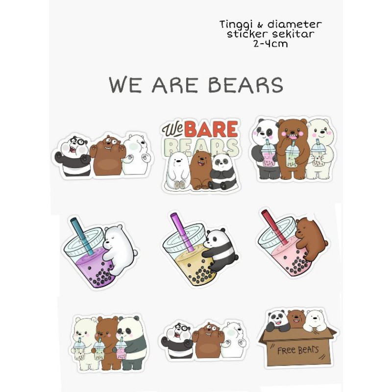 We Bare Bears Stickers