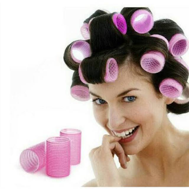 Roll rambut diameter 4 cm/set/isi 5 pcs