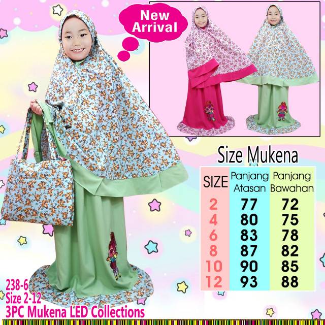Mukena anak LED