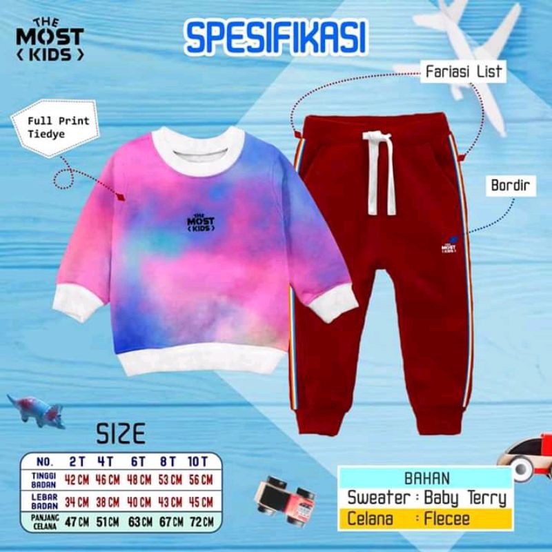 SETELEAN HODIE TIE DYE