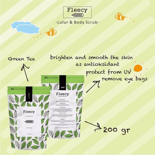 FLEECY SCRUB GREEN TEA