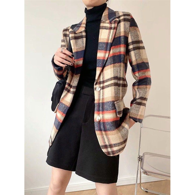 [clothesforher] Thick Woollen Blazer