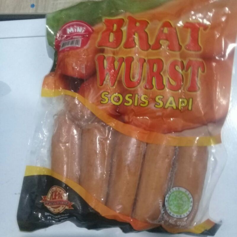 Sosis Sapi BRATWURST ORIGINAL isi 10 mini Jumbo