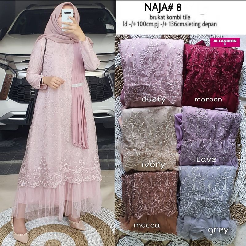 Gamis Brocade Terbaru//Naja#8