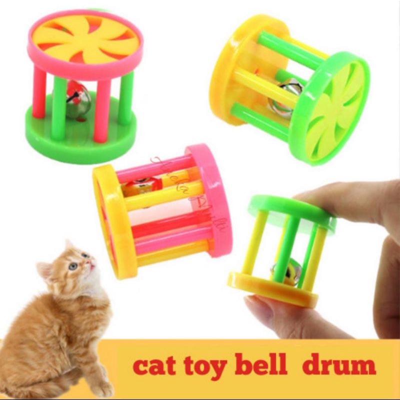 Mainan Drum Bola Lonceng 4x4cm