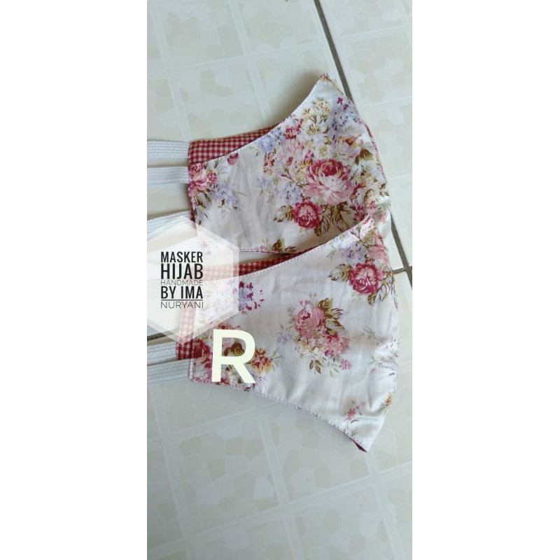 masker motif bunga