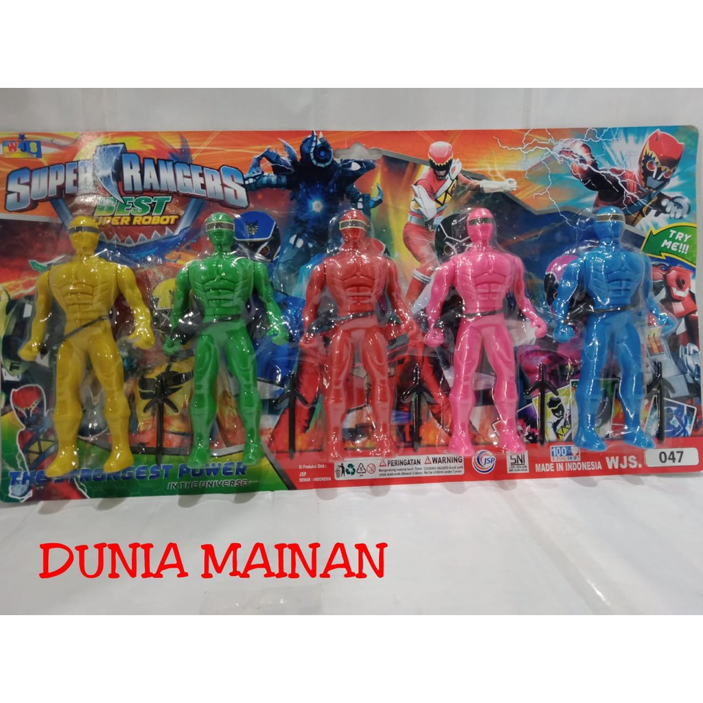 MAINAN SUPER RANGERS SET