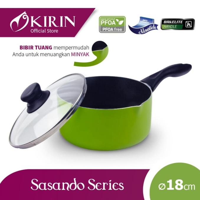 KIRIN SAUCEPAN |SASANDO|18|TEFLON CLASSIC|1.9MM