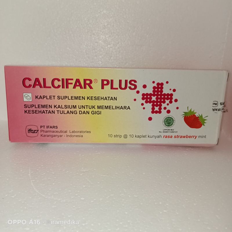CALCIFAR Plus Suplemen Makanan 100tablet