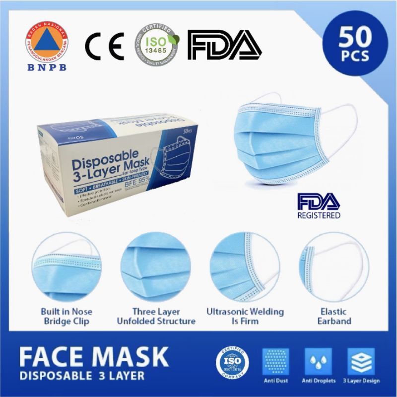 masker 3 ply