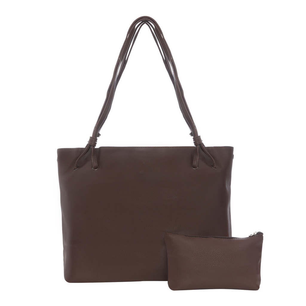 Lolini Lydia Shoulder Bag + Pouch Brown