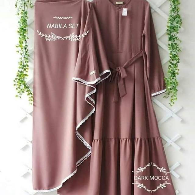 Gamis syar'i Nabila set