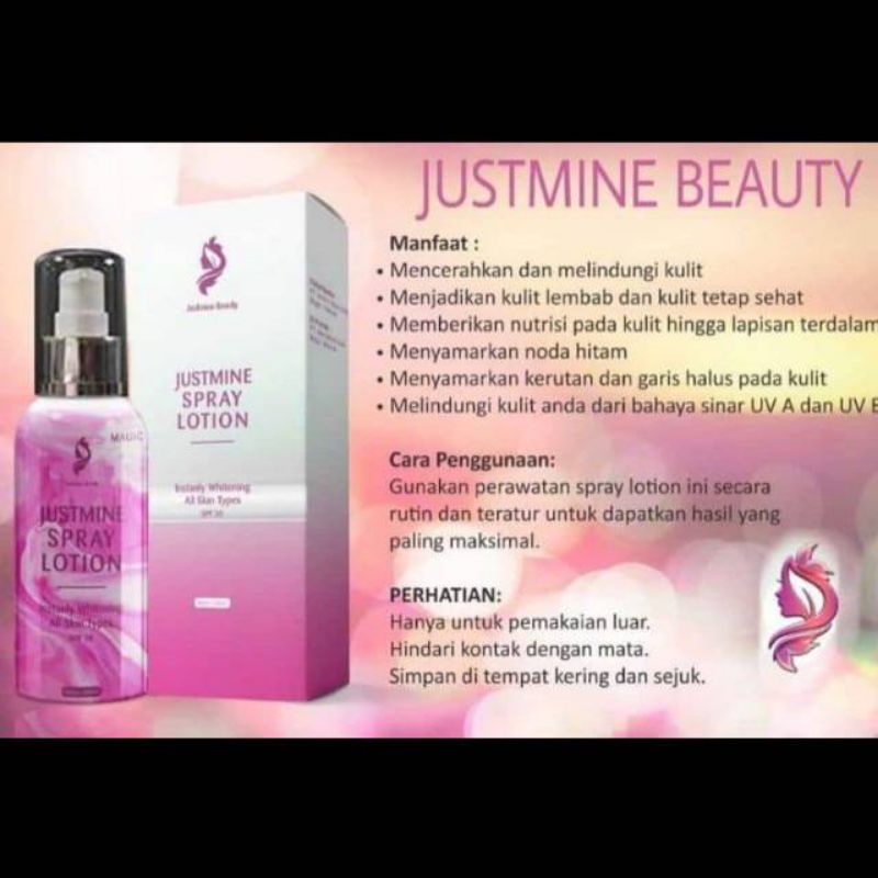 Spray Lotion Justmine
