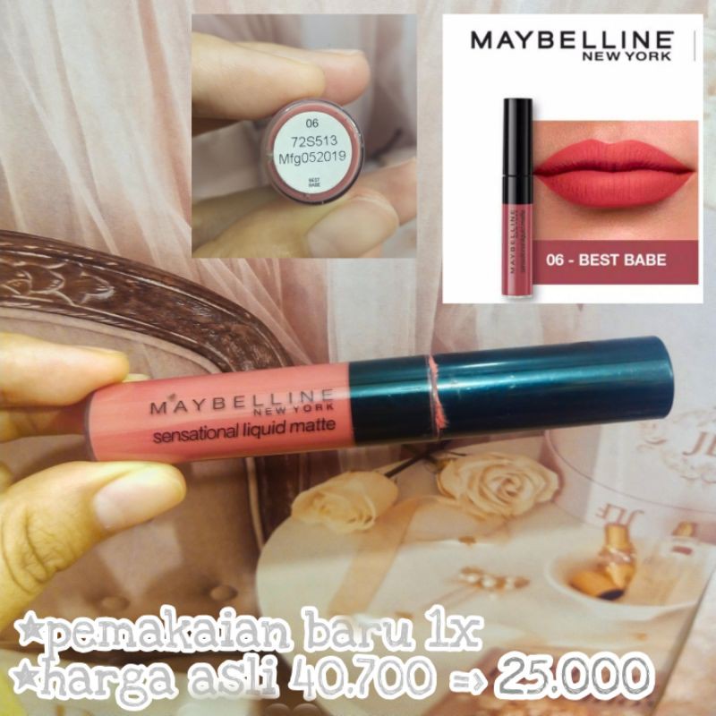 [PRELOVED]make over,wardah,maybelline sensational liquid matte
