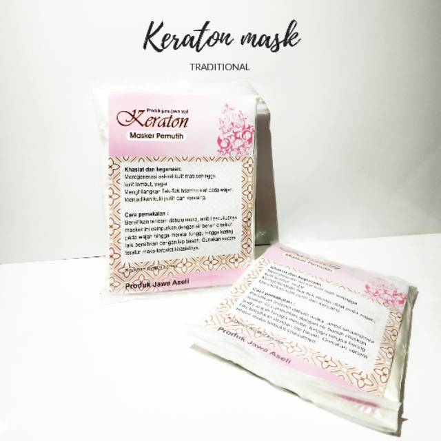 Masker keraton (pemutih)