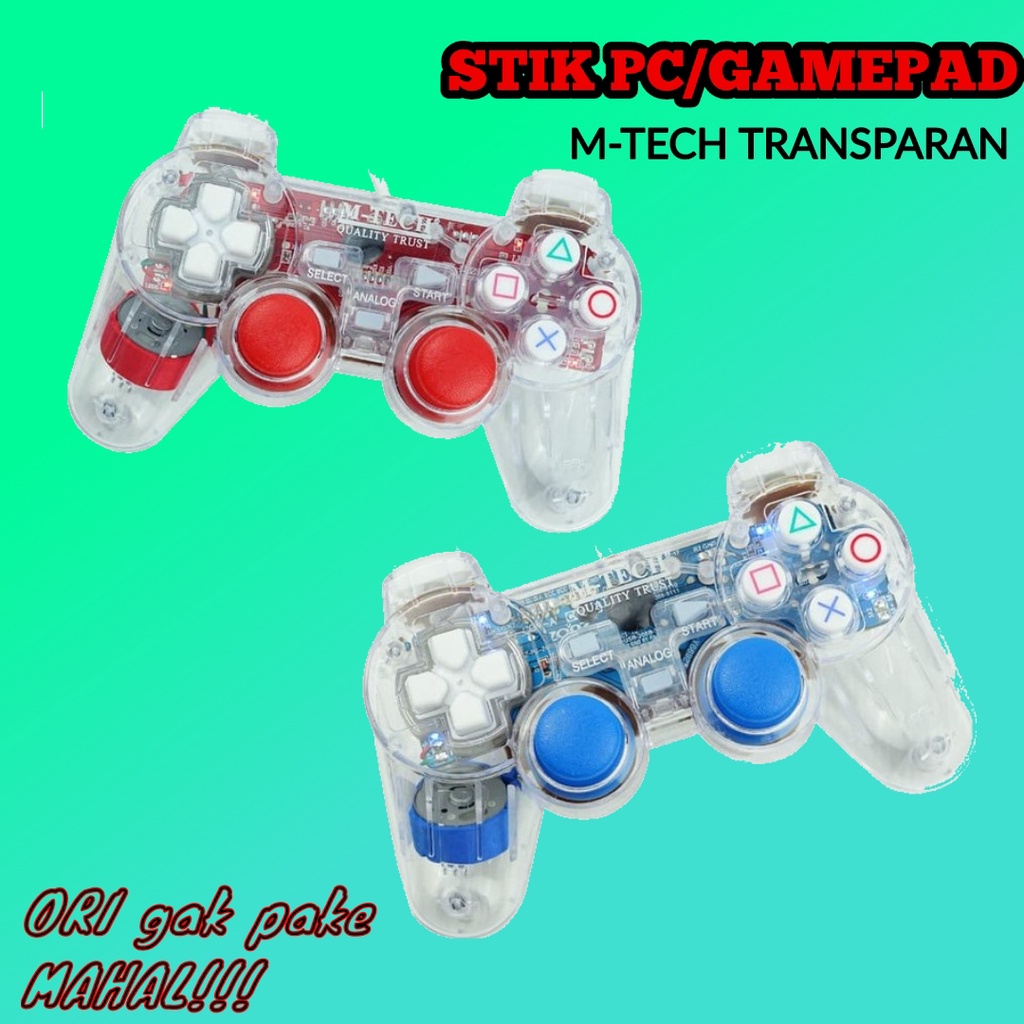 Stik PC Gamepad Joystick Single Transparan