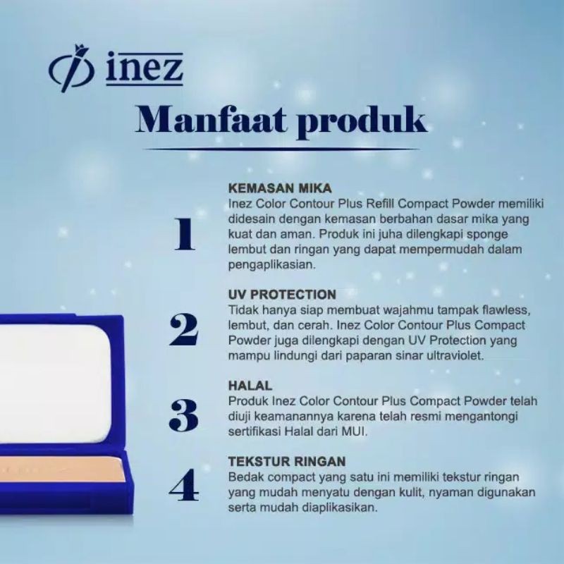 Inez Refill Compact powder 12g | Bedak