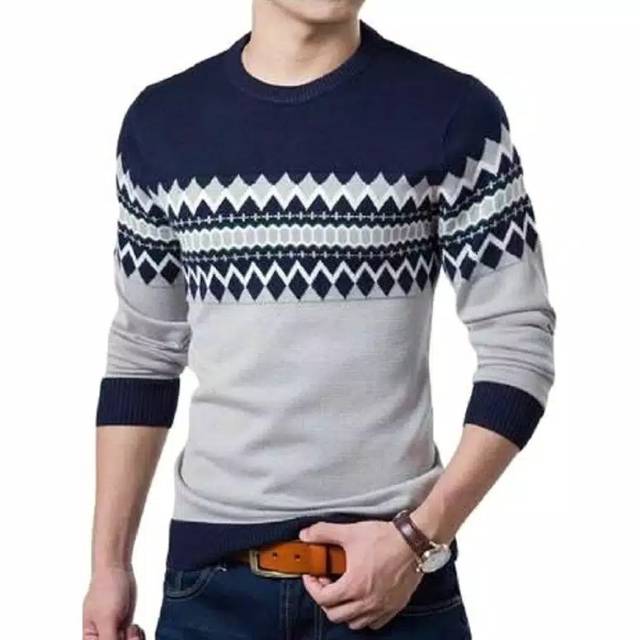 Sweater Michael Navy ( Best Seller )
