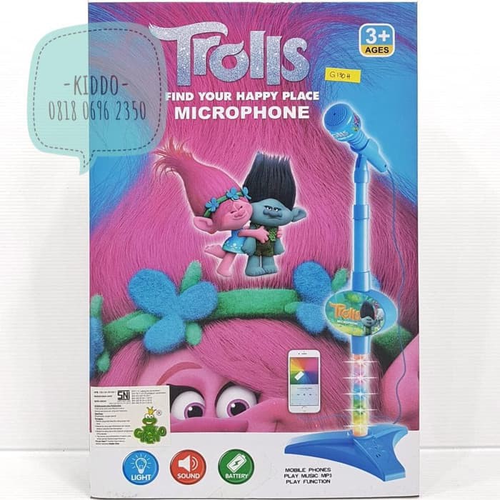 Mainan mic microphone Trolls - G