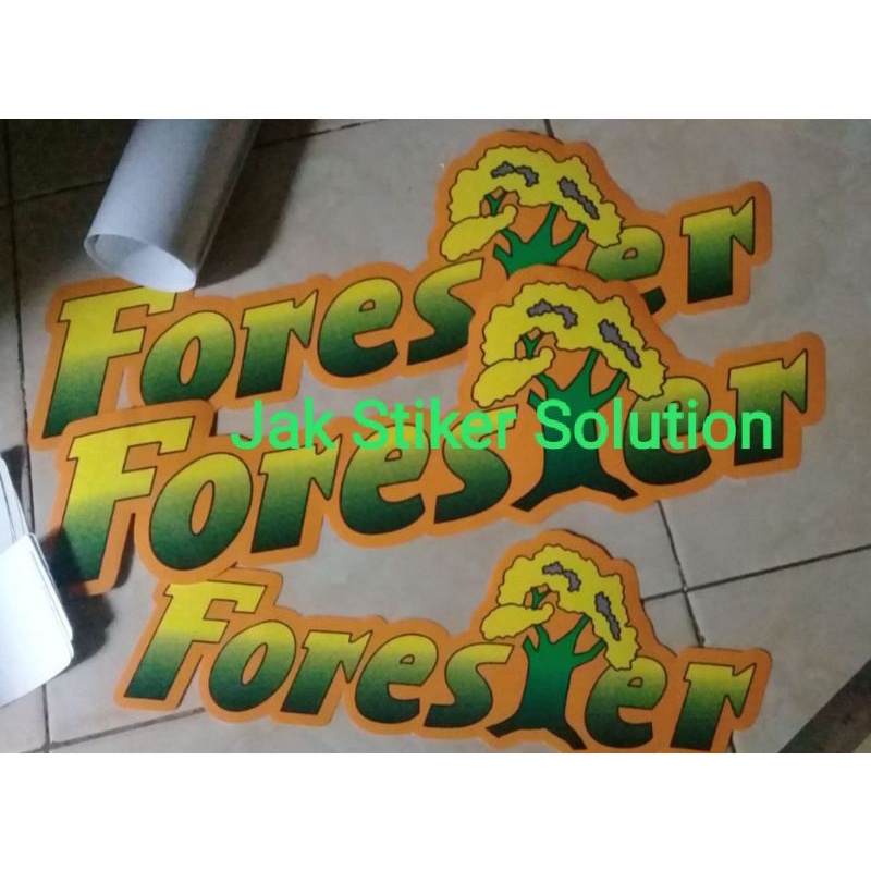 Stiker Forester Hitachi 4pcs