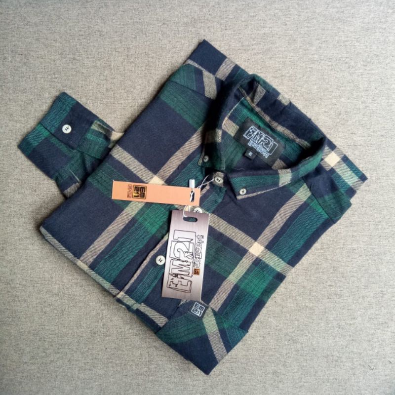 kemeja flanel pria