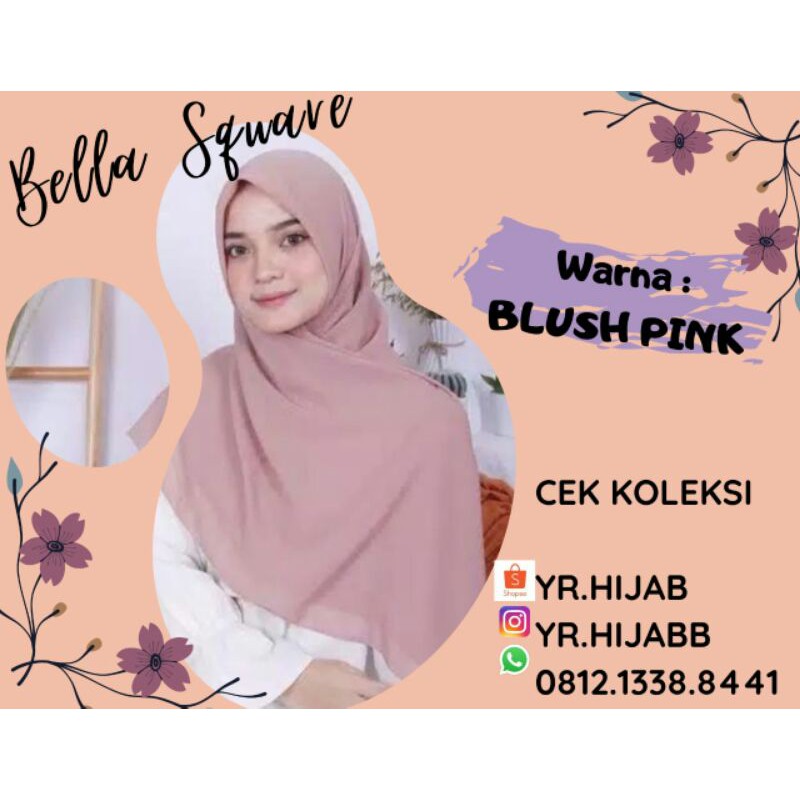 Bella Square Segiempat BLUSH PINK