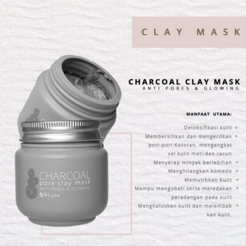 clay mask charcoal