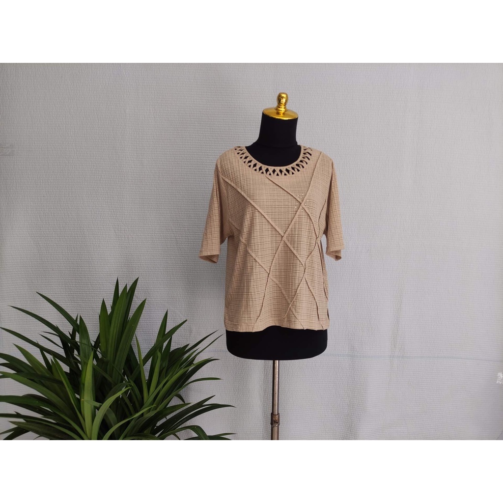 Preloved Blouse Coklat Polos