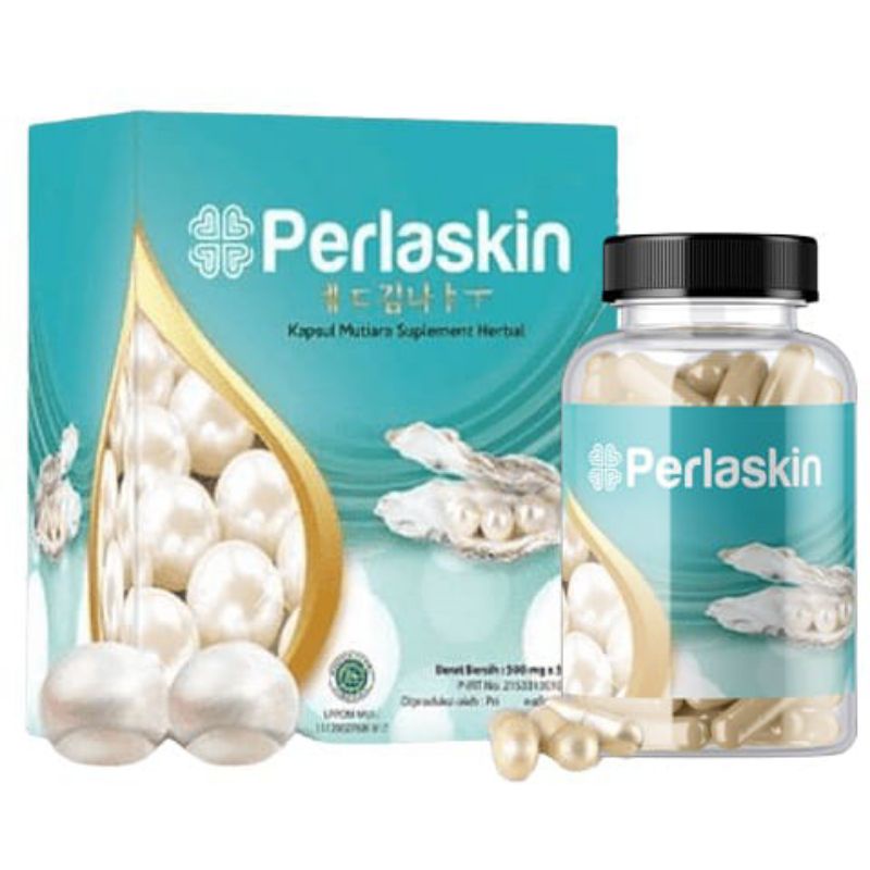 Perlaskin Kapsul Mutiara Isi 50 Kapsul 피부 미백 용 펄 캡슐