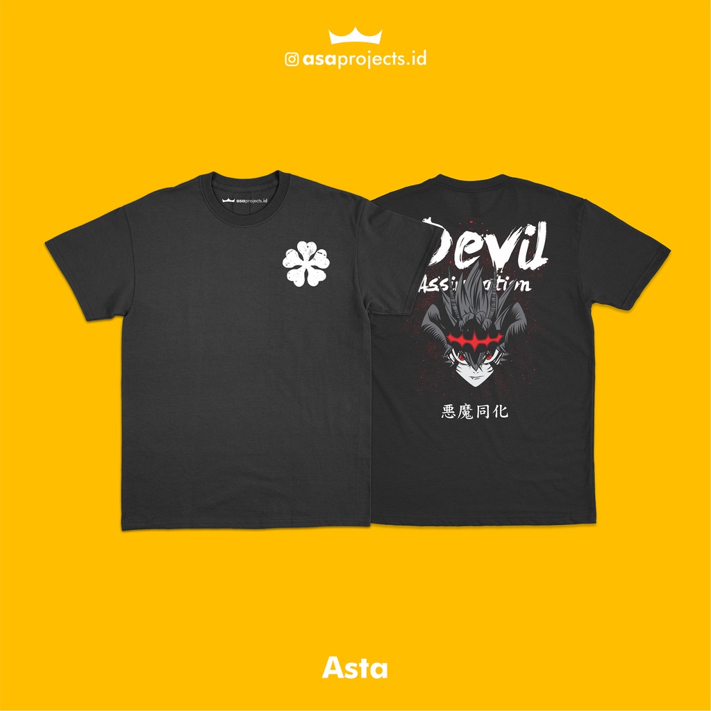 KAOS ANIME BLACK CLOVER - ASTA DEVIL