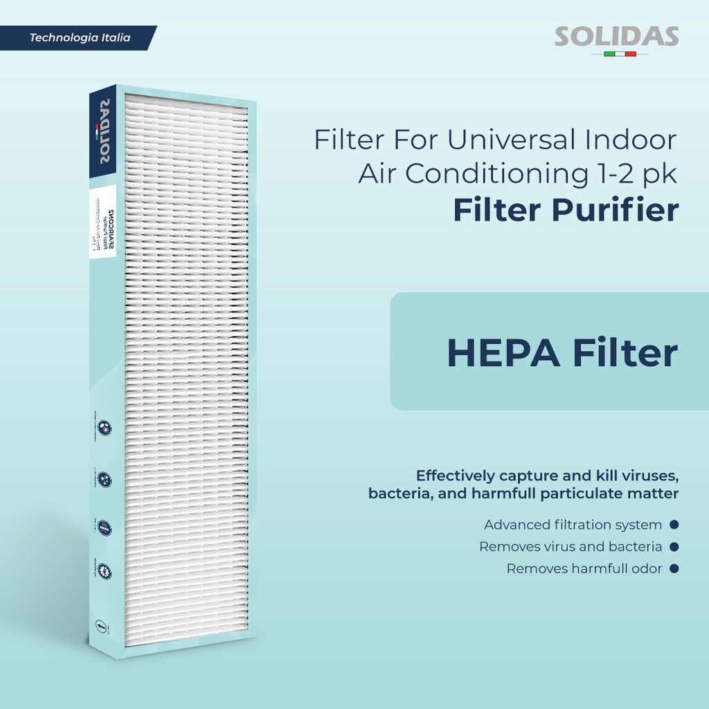 Solidas - Filter Purifier for Universal Air Conditioner 1-2 PK (Filter AC)