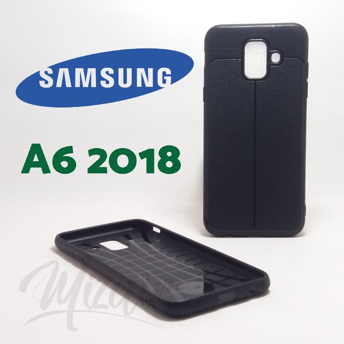Softcase Autofocus Samsung A6 2018 /Softcase/Leather/Kulit Jeruk