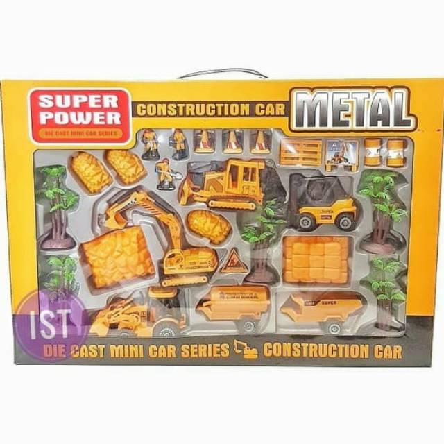 Diecast mini car series contruction No.F7