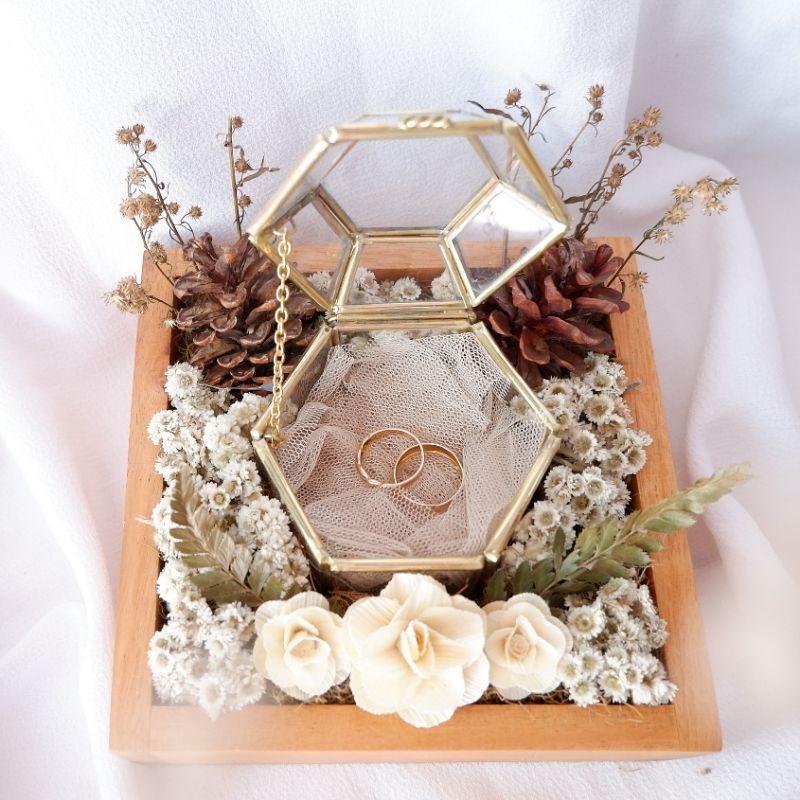 RING BOX TERRARIUM KOTAK CINCIN RUSTIC