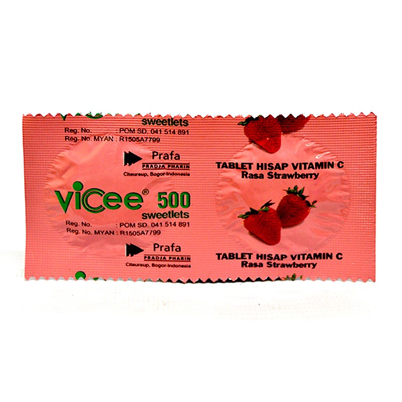Vicee Strawberry 2 Tablet - 10 Strip