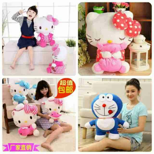 02974  boneka hellokitty boneka doraemon import